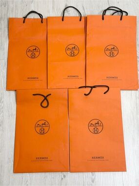 Hermes Orange Shopping Bag Luxury Bags Packaging
